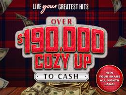 Over $190K Cozy up to Cash